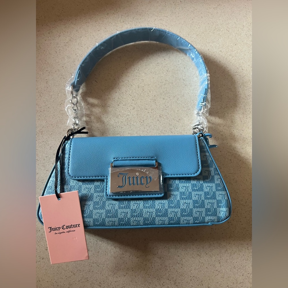 Juicy Couture Sky Blue Shoulder Bag NWT